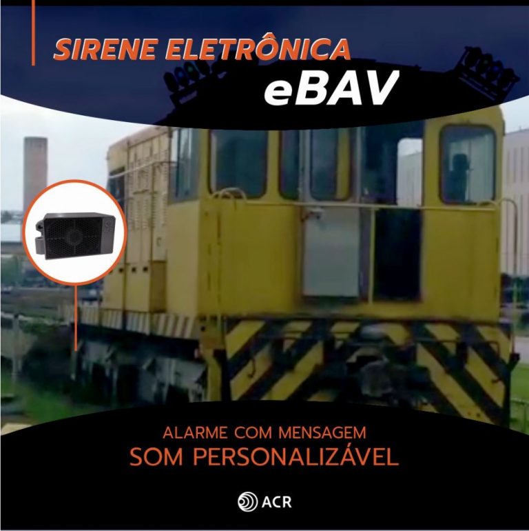 Sirene Eletrônica eBAV com som personalizável