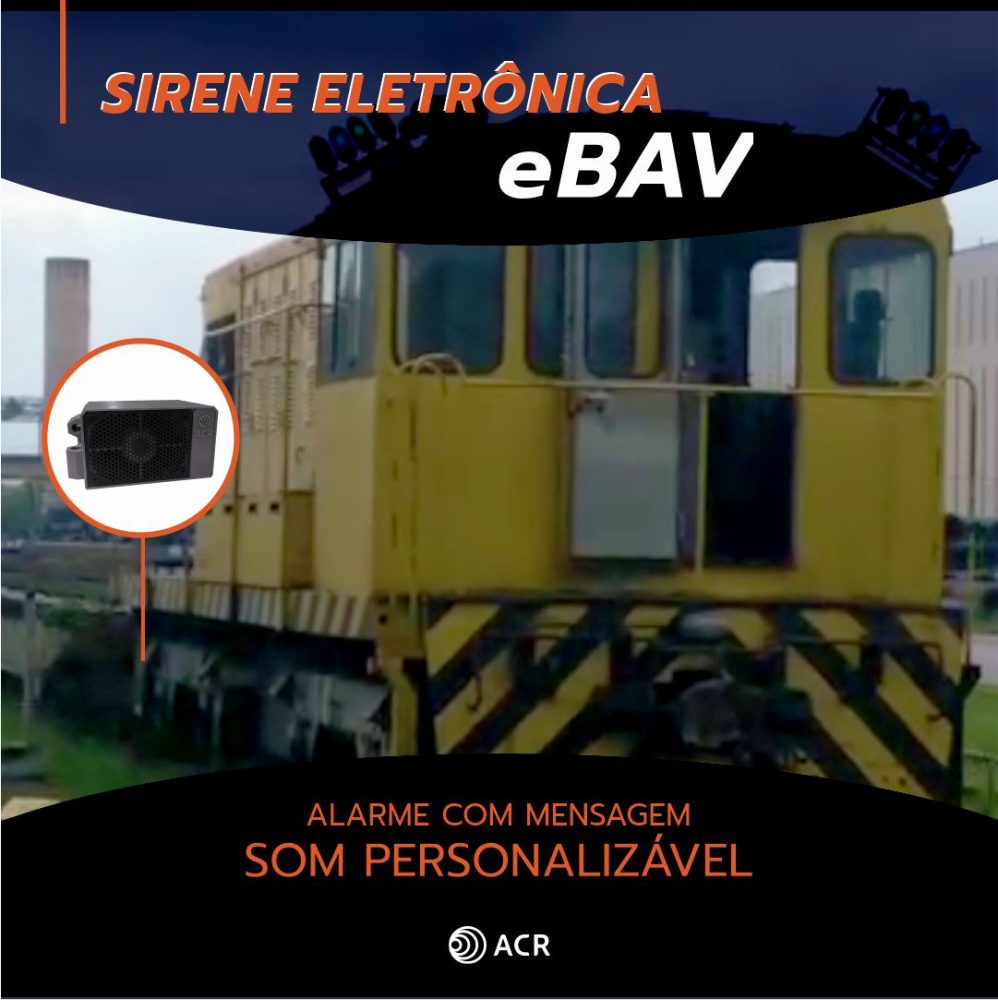 Sirene Eletrônica eBAV c/ som personalizável